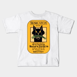 Norcatch Black Cat Sardines Kids T-Shirt